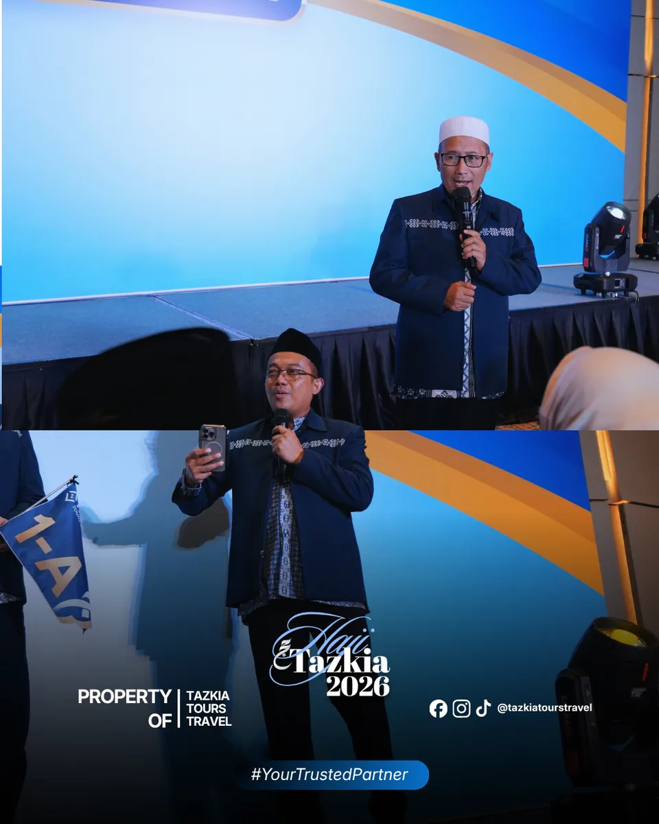 Dokumentasi pembimbing menyampaikan materi manasik kepada jamaah Tazkia
